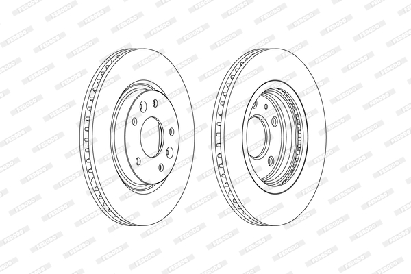 Brake Disc - DDF2466C FERODO