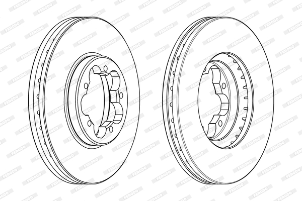 Brake Disc - DDF2469 FERODO