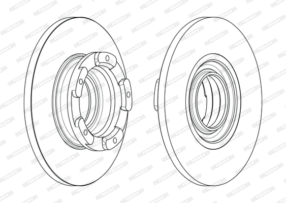 Brake Disc - DDF2471 FERODO