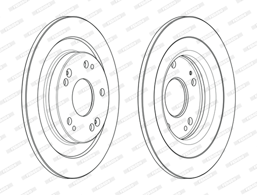 Brake Disc - DDF2474C FERODO