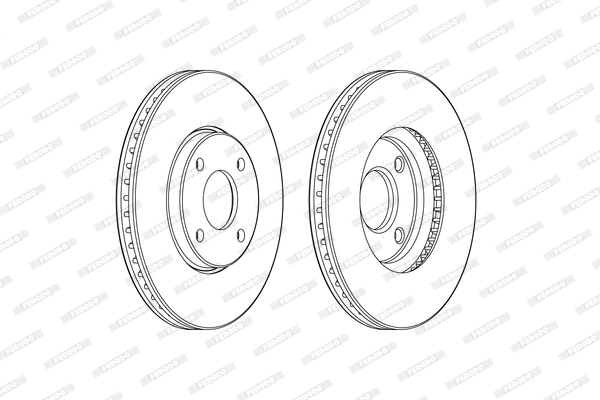 Brake Disc - DDF2478C FERODO