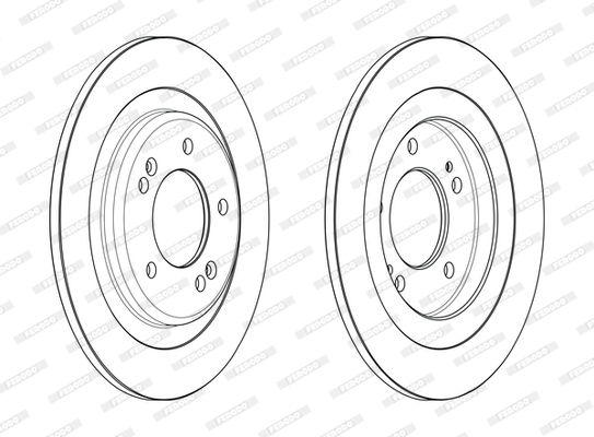 Brake Disc - DDF2482C FERODO