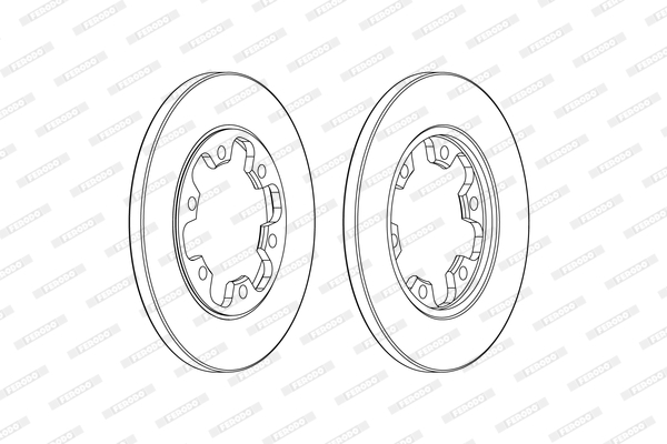 Brake Disc - DDF2485C FERODO