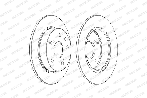 Brake Disc - DDF2493C FERODO