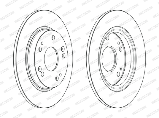 Brake Disc - DDF2524C FERODO