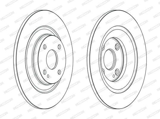 Brake Disc - DDF2593C FERODO
