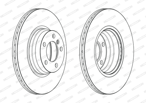 Brake Disc - DDF2603C FERODO