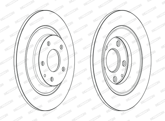 Brake Disc - DDF2609C FERODO