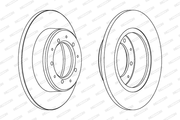 Brake Disc - DDF283C FERODO