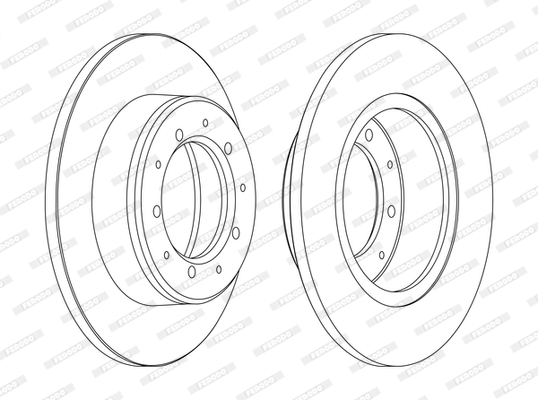 Brake Disc - DDF283C FERODO