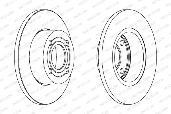 Brake Disc - DDF318 FERODO