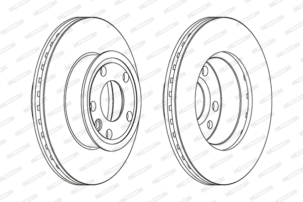 Brake Disc - DDF427C FERODO