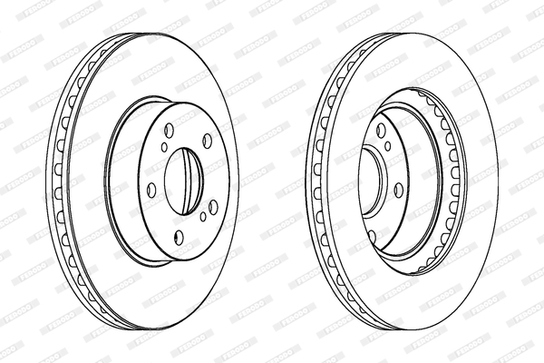 Brake Disc - DDF485C FERODO