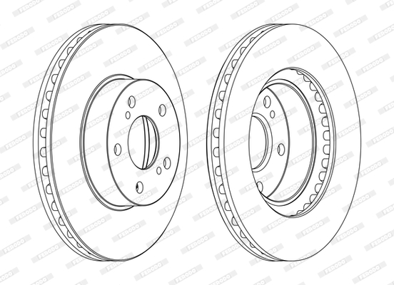 Brake Disc - DDF485C FERODO