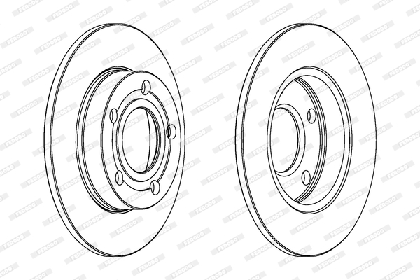 Brake Disc - DDF543 FERODO