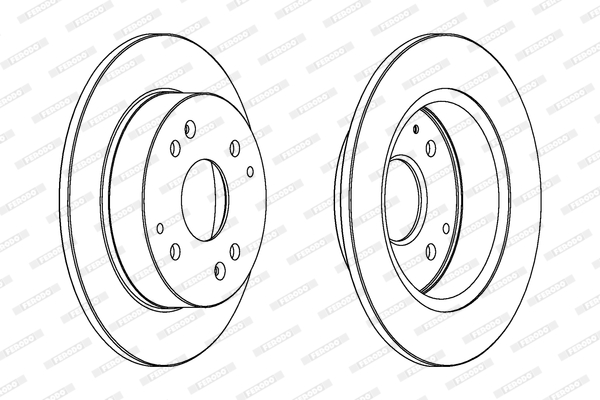 Brake Disc - DDF565 FERODO