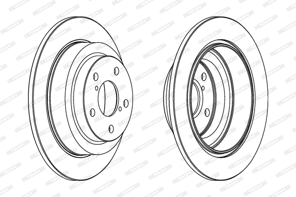 Brake Disc - DDF678C FERODO