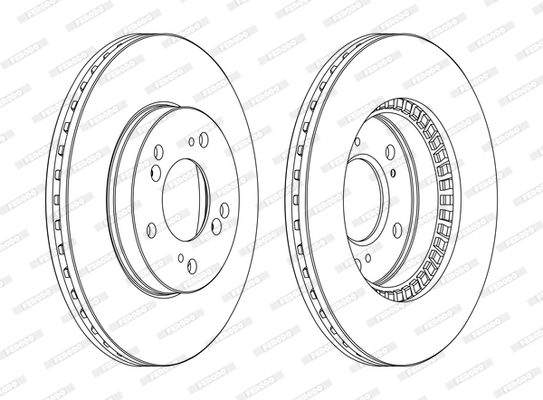 Brake Disc - DDF829C FERODO