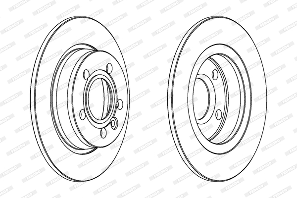 Brake Disc - DDF847C FERODO
