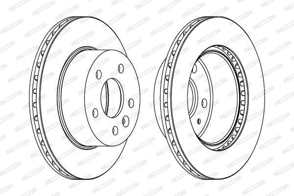 Brake Disc - DDF860C FERODO