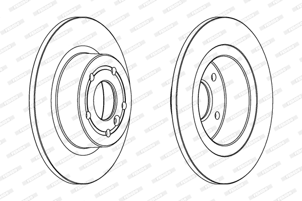 Brake Disc - DDF874C FERODO
