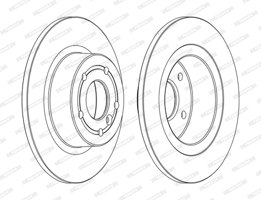 Brake Disc - DDF874C FERODO