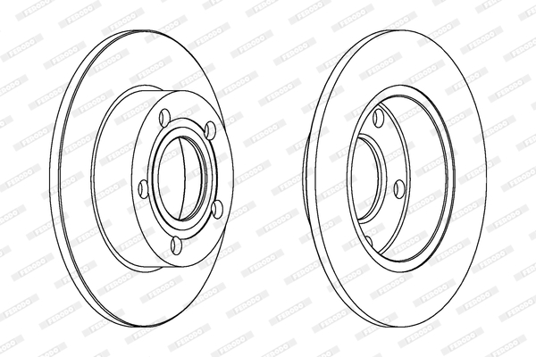 Brake Disc - DDF952C FERODO