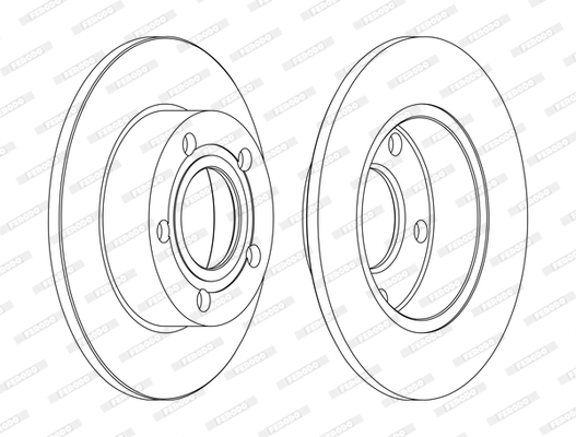 Brake Disc - DDF952C FERODO