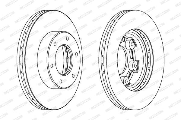 Brake Disc - DDF991 FERODO