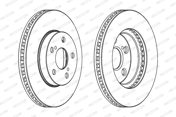 Brake Disc - DDF992 FERODO