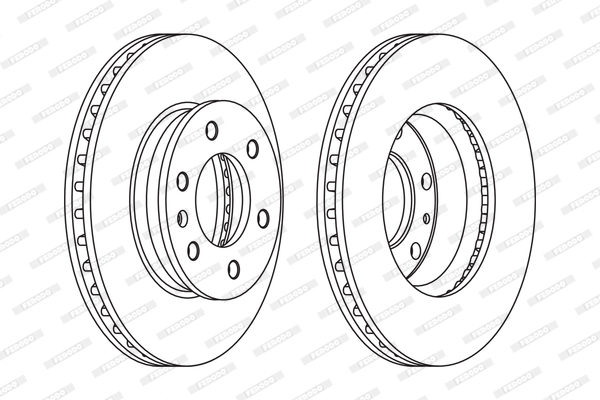 Brake Disc - FCR310A FERODO