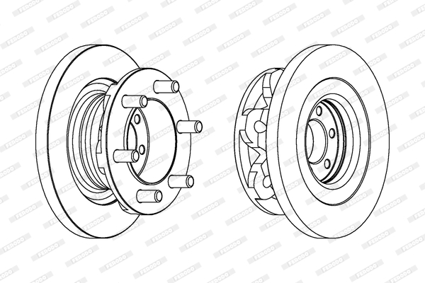 Brake Disc - FCR313A FERODO