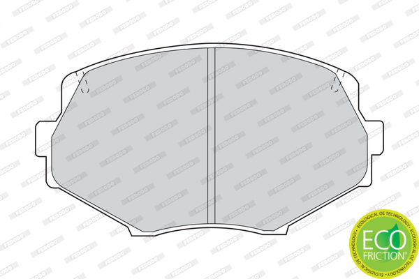 Brake Pad Set, disc brake - FDB1011 FERODO