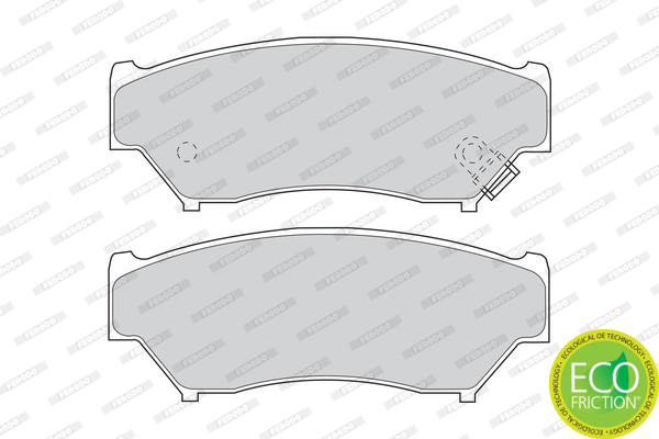 Brake Pad Set, disc brake - FDB1020 FERODO