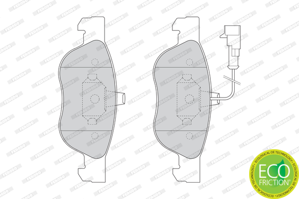 Brake Pad Set, disc brake - FDB1056 FERODO