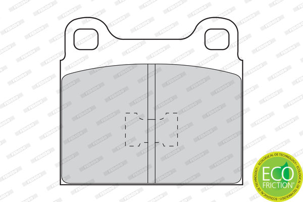 Brake Pad Set, disc brake - FDB105 FERODO