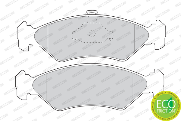 Brake Pad Set, disc brake - FDB1082 FERODO