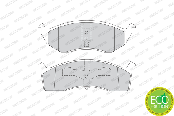 Brake Pad Set, disc brake - FDB1098 FERODO