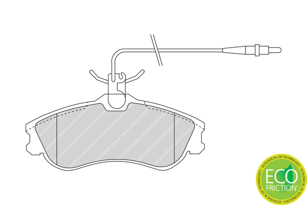 Brake Pad Set, disc brake - FDB1112 FERODO