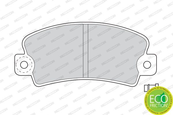 Brake Pad Set, disc brake - FDB113 FERODO