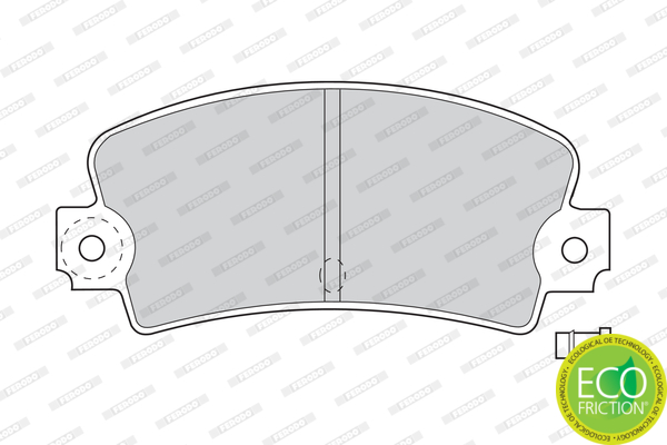 Brake Pad Set, disc brake - FDB114 FERODO