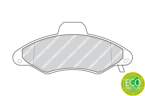 Brake Pad Set, disc brake - FDB1276 FERODO