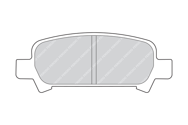 Brake Pad Set, disc brake - FDB1333 FERODO