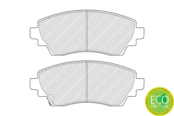 Brake Pad Set, disc brake - FDB1391 FERODO