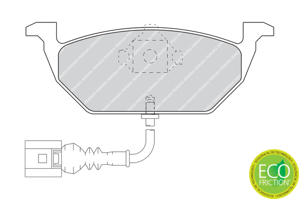 Brake Pad Set, disc brake - FDB1398 FERODO