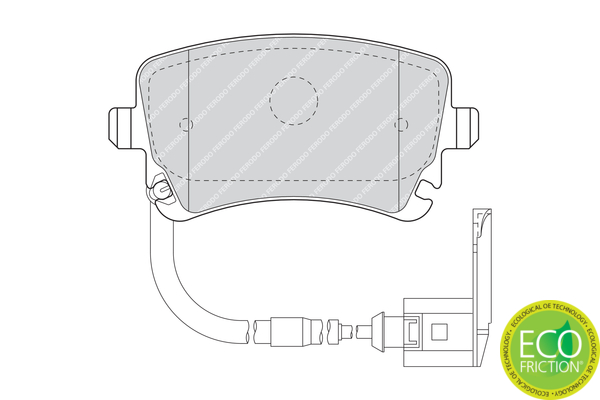 Brake Pad Set, disc brake - FDB1408 FERODO