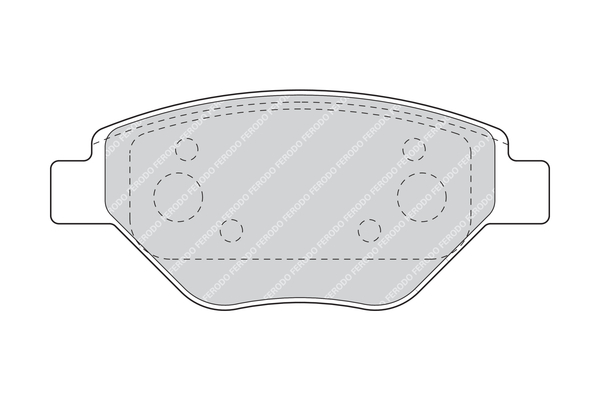 Brake Pad Set, disc brake - FDB1409 FERODO