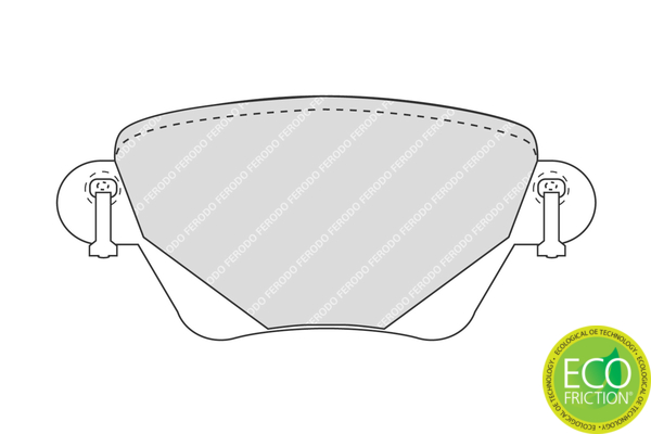 Brake Pad Set, disc brake - FDB1416 FERODO