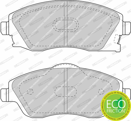 Brake Pad Set, disc brake - FDB1424 FERODO