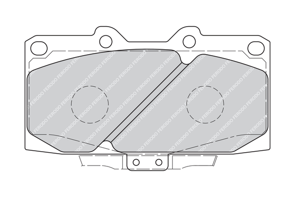 Brake Pad Set, disc brake - FDB1433 FERODO